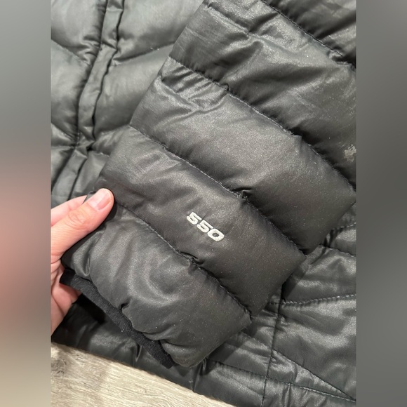 I296 The North Face Puffer Jacket 550 Goose Down Winter Lightweight Womens L - Picture 5 of 8